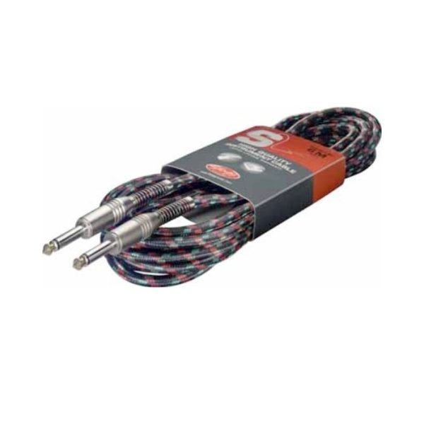 Cable Plug a Plug 6m Tela Negra - Stagg SGC6VTBK